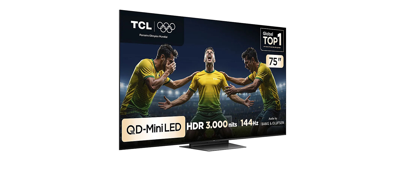 Smart TV TCL C7K com ajustes de imagem