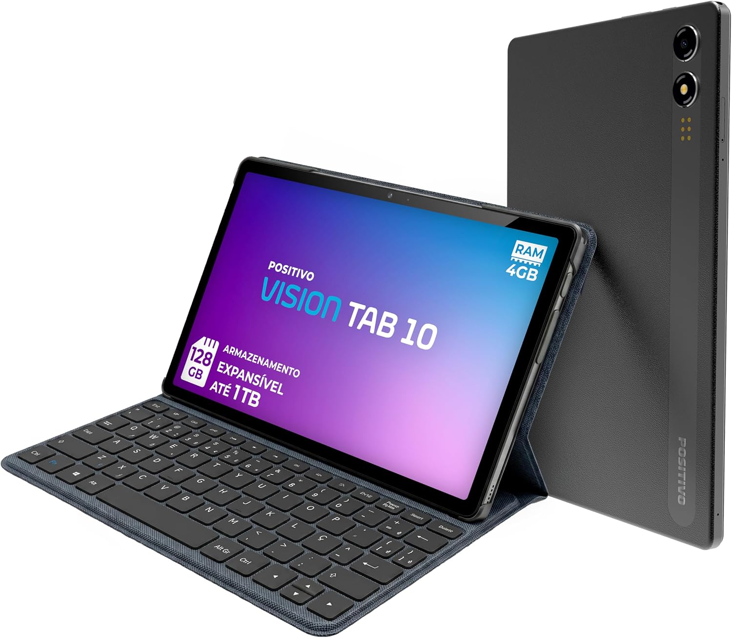 Positivo Vision TAB 10 com capa teclado