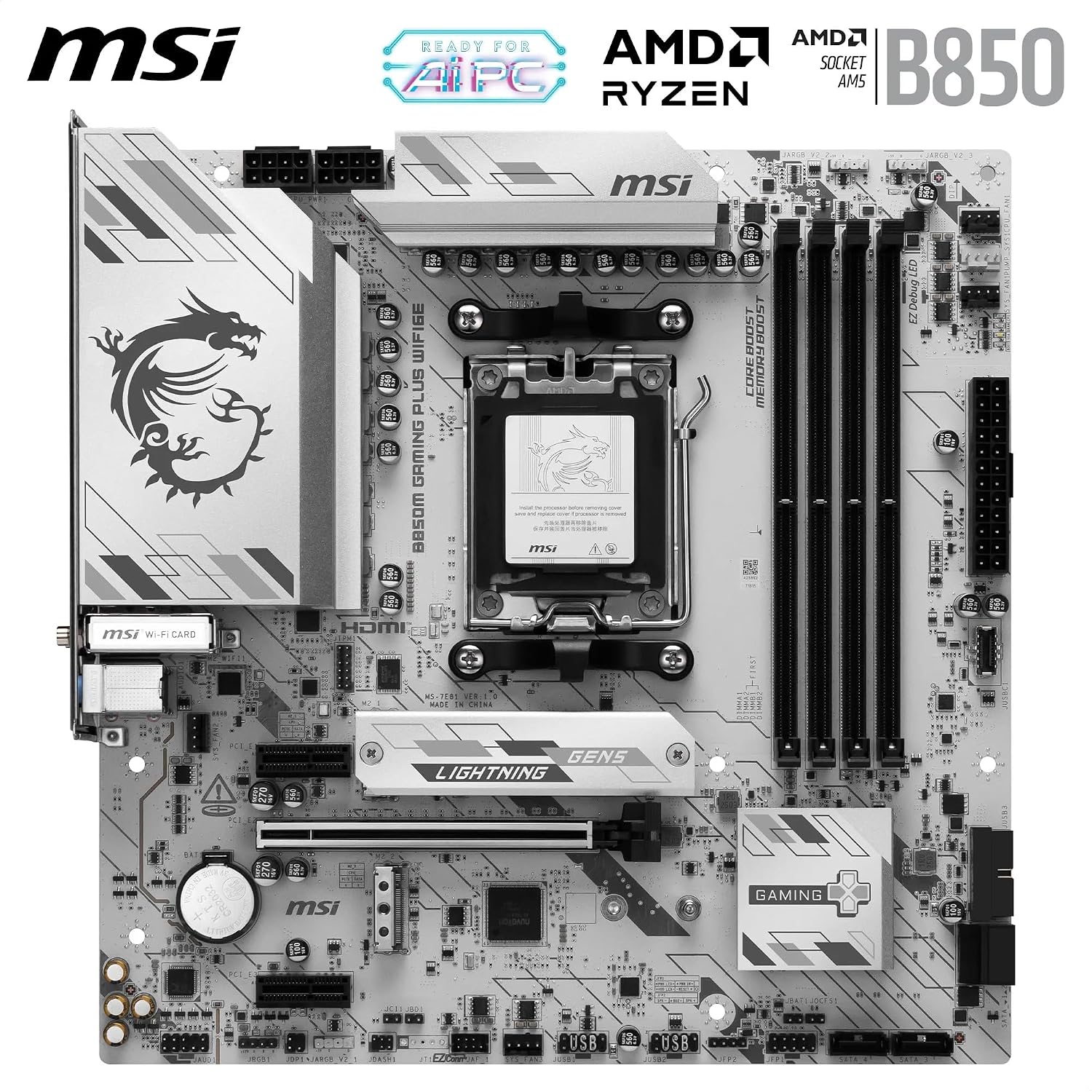 MSI B850M Gaming Plus WiFi 6E